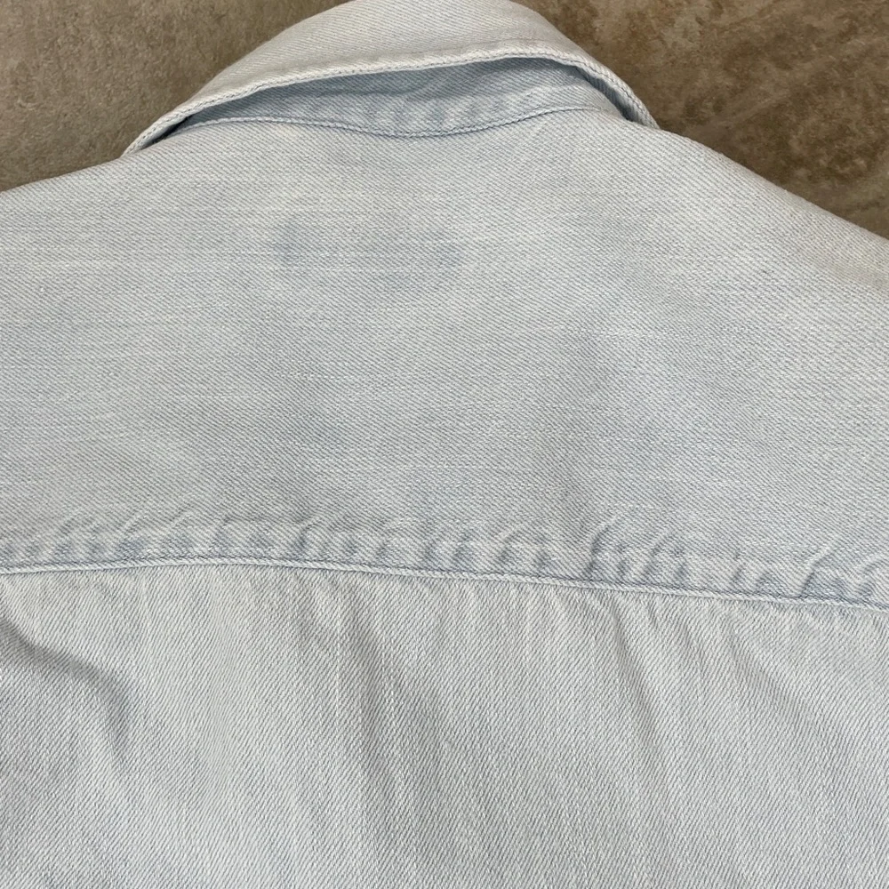 Quince Light Blue Casual Button Down Shirt - Picture 8 of 8